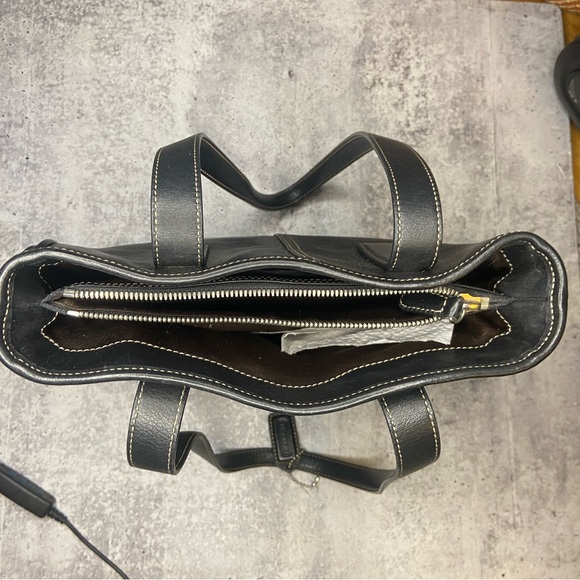 Authentic Vintage Coach A2S-7776 Hampton Lunch Tote Black Leather - Picture 2 of 11